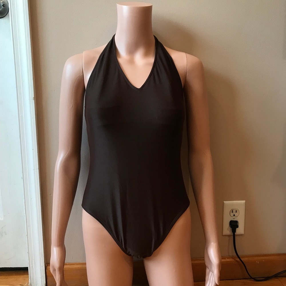 brown one piece bathing suit!!